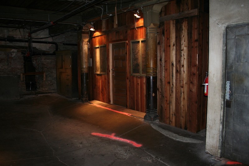 Restored bar entrance in the underground