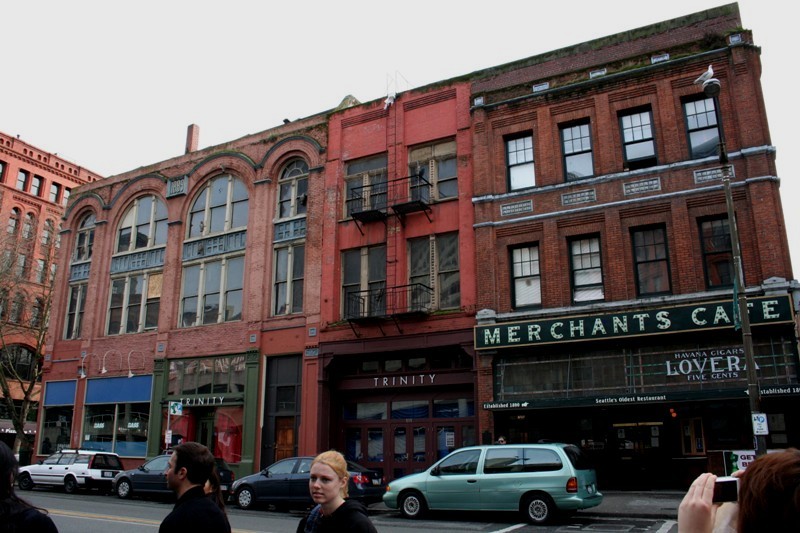 These buildings were built just after the great fire of Seattle which destroyed every building in town