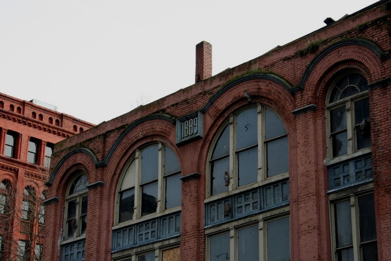 These buildings were built just after the great fire of Seattle which destroyed every building in town