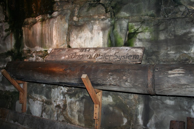 Seattle's original sewer system was made of hollowed out wooden logs