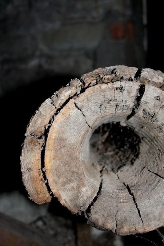 Seattle's original sewer system was made of hollowed out wooden logs