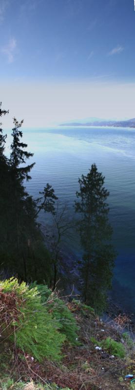 Vertical pan from Prospect Point.  The water here is very clear and very cold...