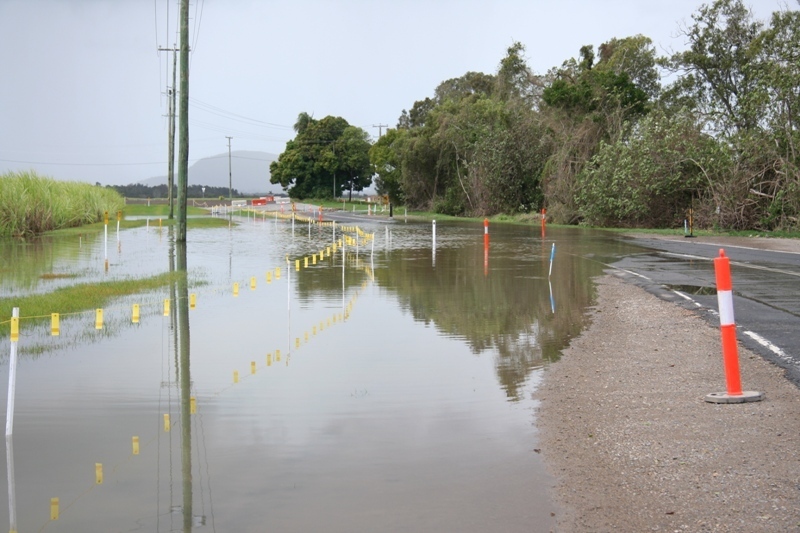 Water across the Yandina - Coolum road