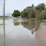 Water across the Yandina - Coolum road