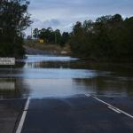 Deep Creek...uncrossable.  Gympie - Rainbow Beach road.