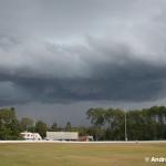 Cell really getting going now.  Looking west from Tewantin.