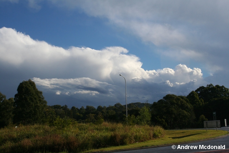 After the Tewantin cell moved off the coast, I headed back SW and saw this cell coming out of the Sunshine Coast Hinterland.