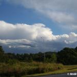 After the Tewantin cell moved off the coast, I headed back SW and saw this cell coming out of the Sunshine Coast Hinterland.