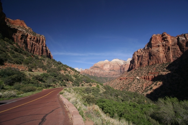 Zion Canyon is one of the most spectacular sights you will ever see.  This is taken from the main road going through the Canyon.