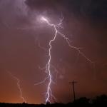 Another cell developed right over Laredo, Tx when we were only a few miles away and we were lucky to get some awesome lightning.