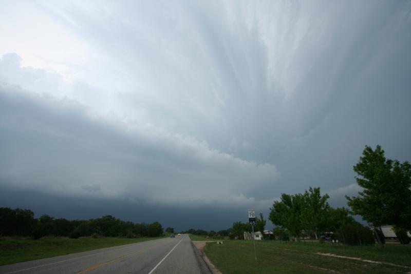 Another move saw us eyeing this now striated beast NW of Fredericksburg, Tx as it barreled down the road towards us.  