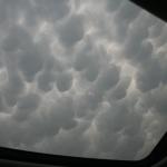 There aren't many benefits of having a sun roof when chasing...but this is one.  Nice mammatus!