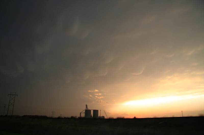 Looking south west towards the making of a killer storm.  South of Pratt, Kansas.