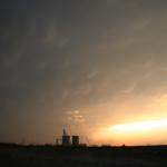 Looking south west towards the making of a killer storm.  South of Pratt, Kansas.