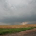 We intercepted the cell near Fellsburg, KS.  It had some nice structure.