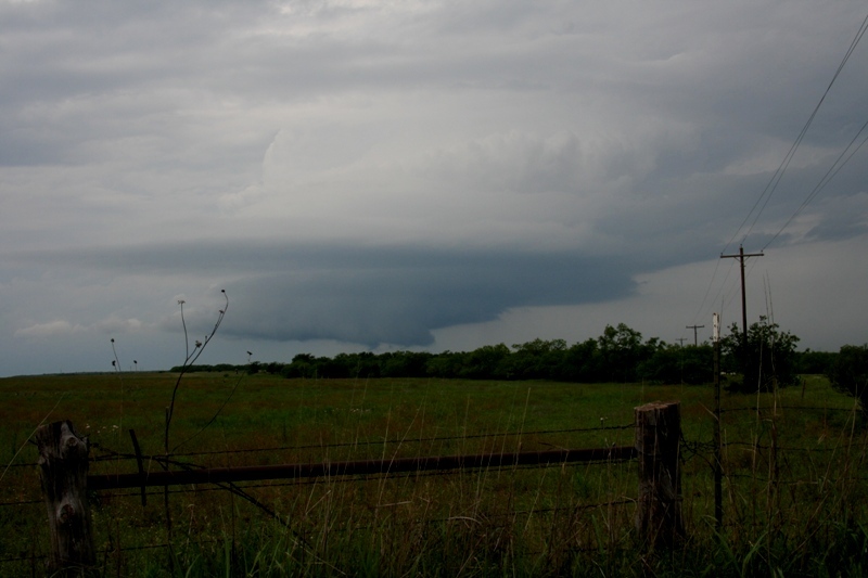We moved closer to near Throckmorton, Tx and watched as this cell rotated along nicely.