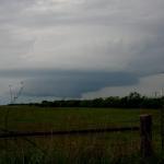 We moved closer to near Throckmorton, Tx and watched as this cell rotated along nicely.