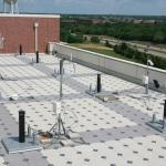 More weather instruments on the roof of the National Weather Centre.  Norman, Oklahoma.