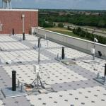 More weather instruments on the roof of the National Weather Centre.  Norman, Oklahoma.