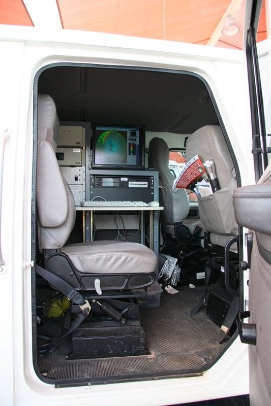 Inside the DOW truck.  Amazing.  Norman, Oklahoma.