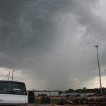 While fueling up in Norman, Ok this nice downburst came down next to us.