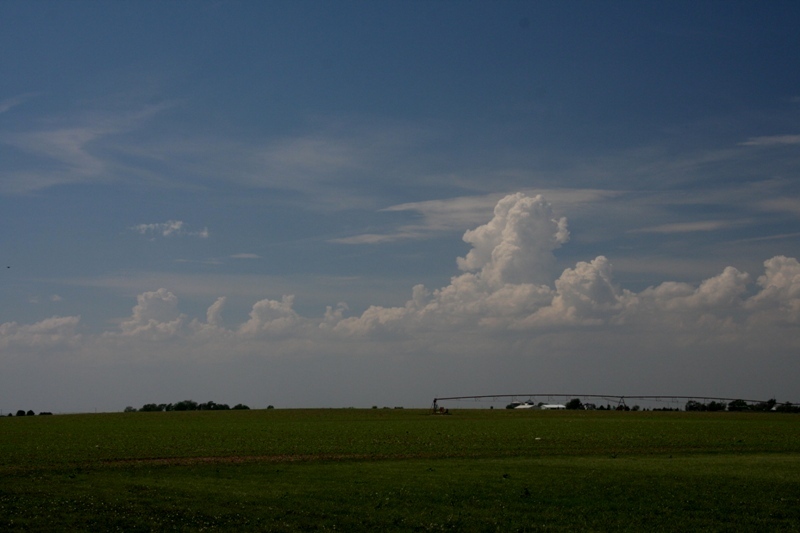 The first towers of the day go up near Grand Island, NE.