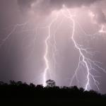 Between Kilkivan and Gympie...this was the last CG this storm put out...not a bad effort.