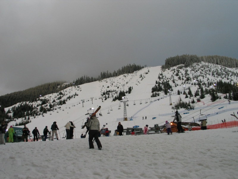 Night skiing at Cypress Ski Bowl - One of Vancouver's "local" ski hills located 30 minutes from the CBD