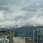 Extremely well defined snow line on the mountains north of Vancouver