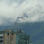 Extremely well defined snow line on the mountains north of Vancouver