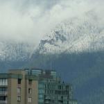 Extremely well defined snow line on the mountains north of Vancouver