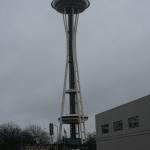 The Space Needle in Seattle, Washington...bit of a gloomy day