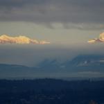 The dormant volcanic mountains east of Seattle get up to 14,000ft