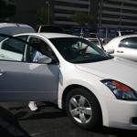 The rental car in LA - Nissan Altima 2.5S.  It lasted less than a week due to a damaged headlight.