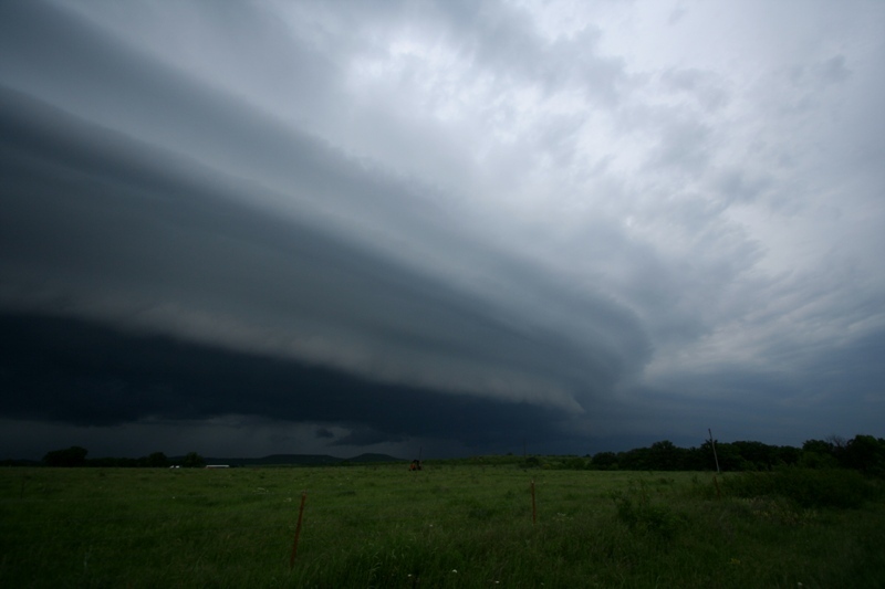 A few other chasers were watching this as it headed east across north Texas.  East of Graham, Tx.