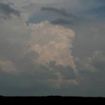 With the upper level low sitting over us, the updrafts were quite crisp.  Looking east from near St Jo, Tx.