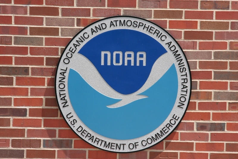 The familiar NOAA logo.